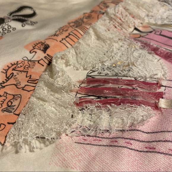 Christian Dior Rare Runway Corset White Pink Ribbon Shirt - Picture 13 of 16